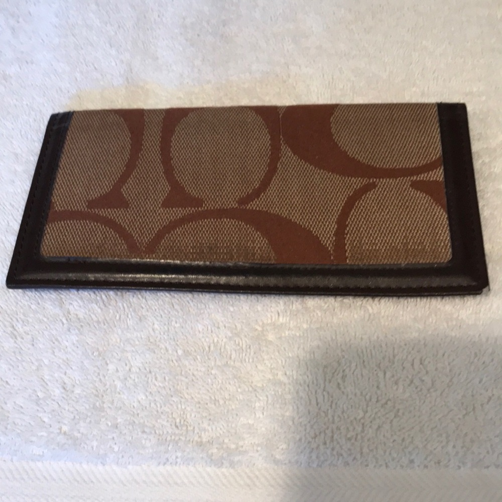 Coach checkbook Holder